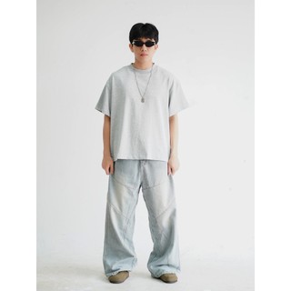 SAMTEE  Áo Thun Trơn  , Áo Thun Boxy Form Rộng Unisex 250Gsm 100% Cotton