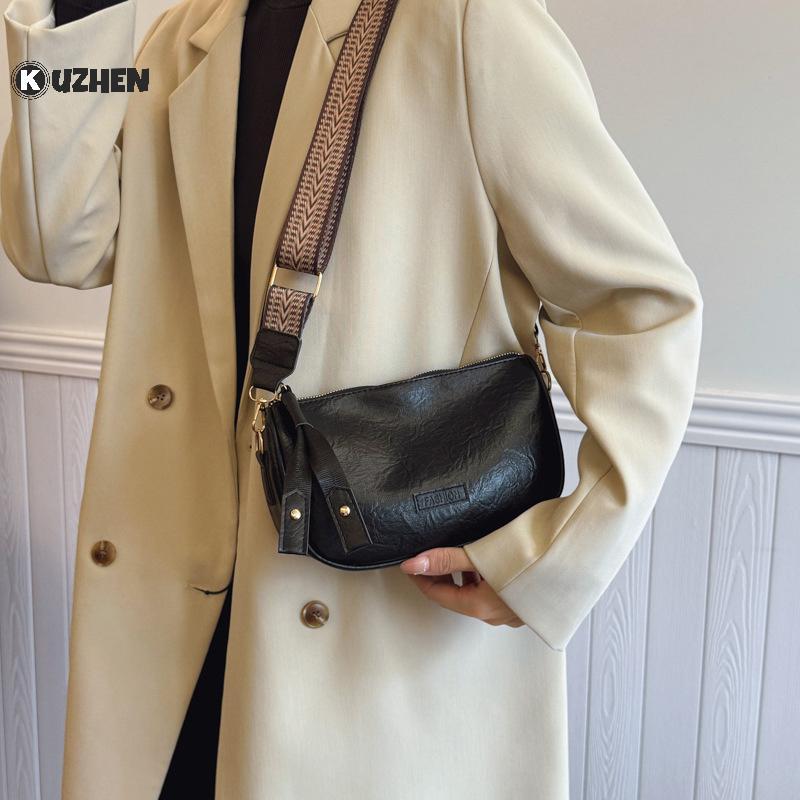 KUZHEN Vintage Messenger Da Pu Đeo Vai Nữ, Thời Trang, Ví Nhỏ Đeo Ngang HOT