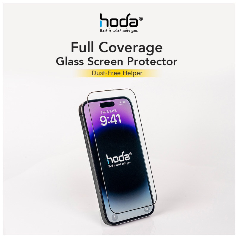 Kính Cường Lực Hoda 0.33mm Không Khung Clear Full Coverage Tempered Glass Screen Protector for iPhone 13-18 Series