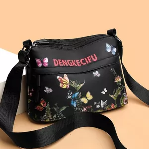 Túi Nữ Nhiều Lớp Nữ Phiên Bản Hàn Quốc Hợp Thời Trang In Nylon Ba Lô Nhỏ Túi Nữ Đơn Giản Thường Ngày Túi Đeo Vai Túi Mẹ