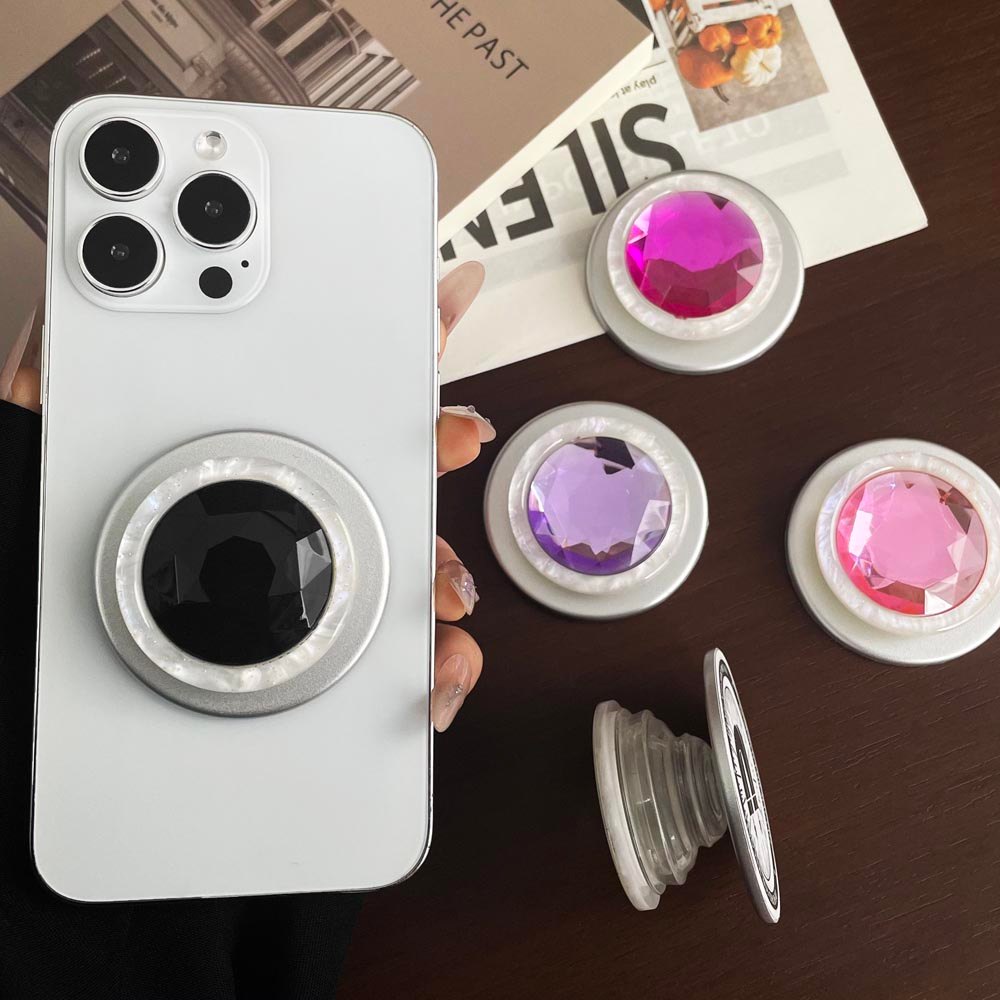 Popsocket Huancai Yuan Họa Tiết Nam Châm Có Thể Gập Lại Giá Đỡ Điện Thoại Nam Châm