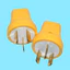 Công trường xây dựng kỹ thuật Ổ cắm điện ba lỗ chống sốc Tấm đồng dày 10A3500W Dây kết nối ba cánh 10a Phích cắm ba chân