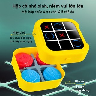 Điện Tử Tic Tac Toe Kids Memory Game ABS Logic Board Cha Mẹ Con Chơi Đồ Chơi Huấn Luyện Trí Não