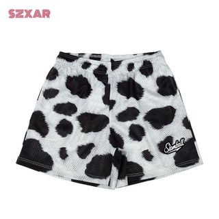 Mùa Hè Quần Short Nam Thể Thao Da Báo In Hình Tập Thể Dục, Hợp Thời Trang