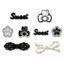 Set charm Hello Kitty gắn dép siêu kute Sweet đen dễ thương