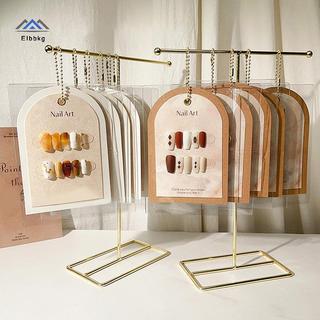 ELBBKG Nail Art Display Kệ trưng bày móng tay giả Giá đỡ ảnh Mặc thẻ trưng bày móng tay Túi chống bụi Bảo quản trưng bày móng tay Công cụ lưu trữ mới