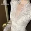 Áo sơ mi crop top nữ chất liệu tweed và ren, tay chuông, thiết kế gợi cảm, mỏng nhẹ phù hợp thời trang hiện đại
