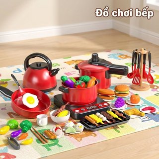 Bộ đồ chơi nhà bếp trẻ em Giả vờ đồ chơi nấu ăn ABS Vai trò giáo dục Chơi Montessori Bộ đồ tập đi