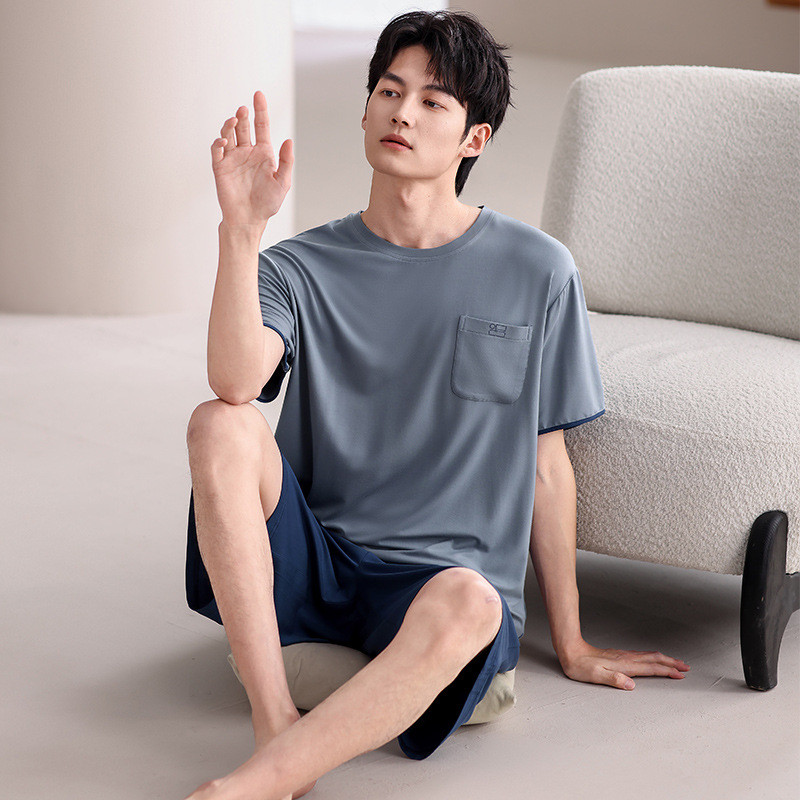 Bộ đồ ngủ Modal nam thoáng khí, phù hợp mùa xuân hè