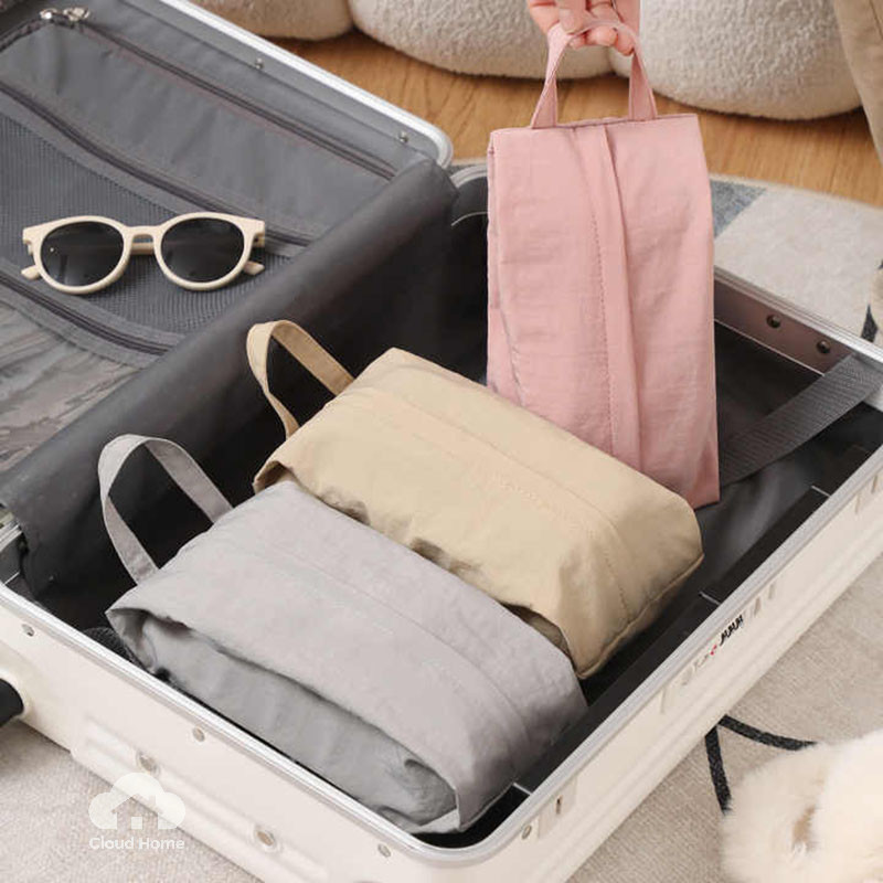 🌤️COD🌤️Túi tạp hóa đa năng, Túi đựng đồ lót du lịch chống bụi di động có dây kéo Túi xách vải giặt