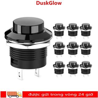 Công tắc nút nhấn tạm thời DUSKGLOW, Công tắc tròn AC 250V / 3A AC 125V / 6A, Mini Không có khóa -ON