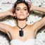 AqToCna Mặt dây chuyền tourmaline và pha lê tự nhiên