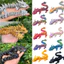 Hình rồng vảy gradient đầy màu sắc, đồ chơi rồng di động in 3D dành cho trí thông minh trẻ em, quà tặng mô hình rồng thần thoại sáng tạo.
