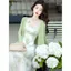 Bộ đồ hai mảnh áo len cardigan xanh phong cách cổ tích Super Fairy Forest, phù hợp xuân hè