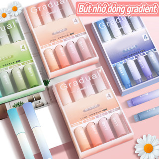 Bút highlight dạ quang đánh dấu pastel nhớ dòng marker cute văn phòng học tập quà xinh