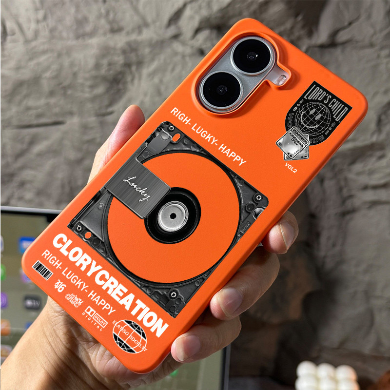 Dành Cho POCO X8 Pro X7 Pro X6 F8 F7 Redmi Turbo 5 Max Turbo 4 Pro “Vintage Record ” Ốp Điện Thoại Cứng Micro Matte / Chống Vân Tay Kẹp Bọc Chống Sốc POCO Case / Redmi Cover