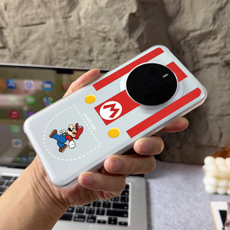 “Super Mario ” Thin Skin Feeling Frosted Half Cover PC Vỏ Điện Thoại Chống Sốc Cho Honor Magic 8 Pro 7 Pro 6 5 Honor GT Pro Win RT 200 100 90 X60 Pro / 90 GT X60i Alpha Plan Ultra