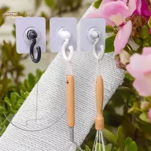 TRTR 20 / 10 Chiếc Móc Treo Tường Tự Dính 360° Móc treo trần không khoan xoay VN