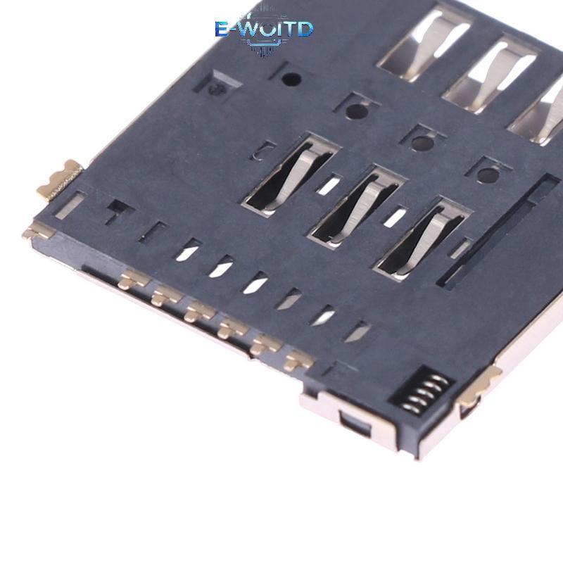 E-WOITD MUP-C792 Oril Đầu nối thẻ SIM Miếng dán tự xuyên 6 + 1 P Khe cắm thẻ SIM Soet E-WOITD