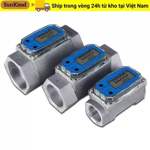 SUNKISSD Đồng hồ đo lưu lượng tuabin kỹ thuật số Màn hình LCD di động 1 / 1.5 / 2 inch PCB Đèn báo lưu lượng điện tử