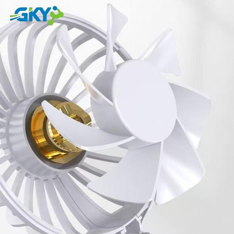 GKY 1 Cái Im Lặng Làm Mát Không Dây Mini Chơi Cắm Quạt Mùa Hè Dài USB Sạc Quạt Cầm Tay GKY
