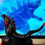 Phong cách mới Vua quái vật Lava Red Lotus Godzilla Đồ chơi cao su mềm Mô hình phim Trang trí quà tặng cậu bé