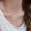Nhiều Màu Sắc Đậu Hà Lan Đính Hạt Mặt Dây Chuyền Vòng Cổ Xuân Hè Sang Trọng Xương Đòn Dây Chuyền Nữ Cao Cấp Thiết Kế Niche Xương Rắn Dây Xích