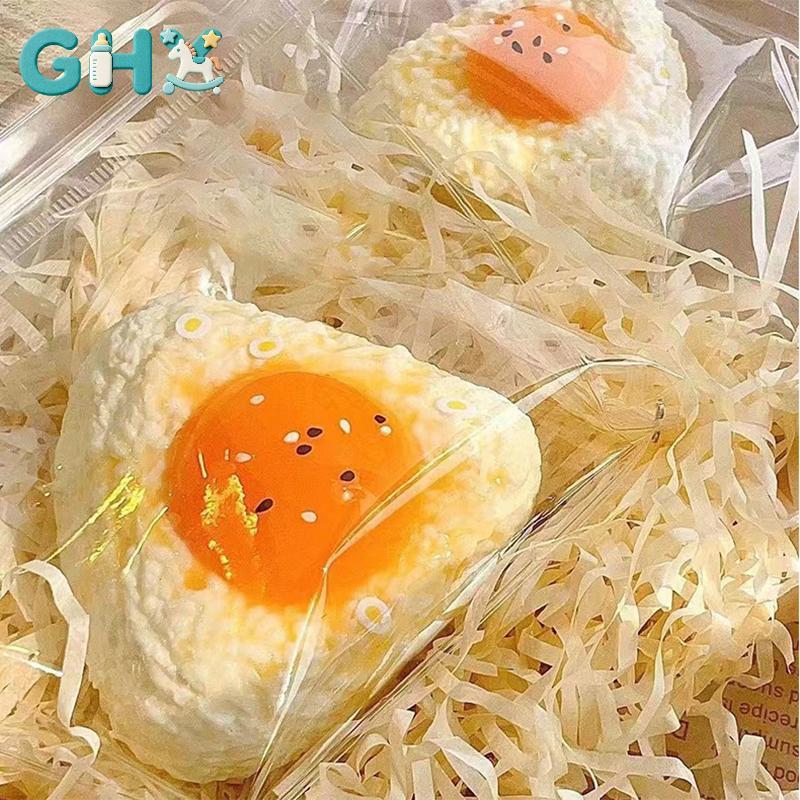 GHX Mới Handmade Silicon Mô Phỏng Trứng Cơm Bóng Mochi Taba Squishy Đồ Chơi Giảm Bóp Sáng Tạo Phục Hồi Fidget Đồ Chơi Dễ Thương Squishy VN