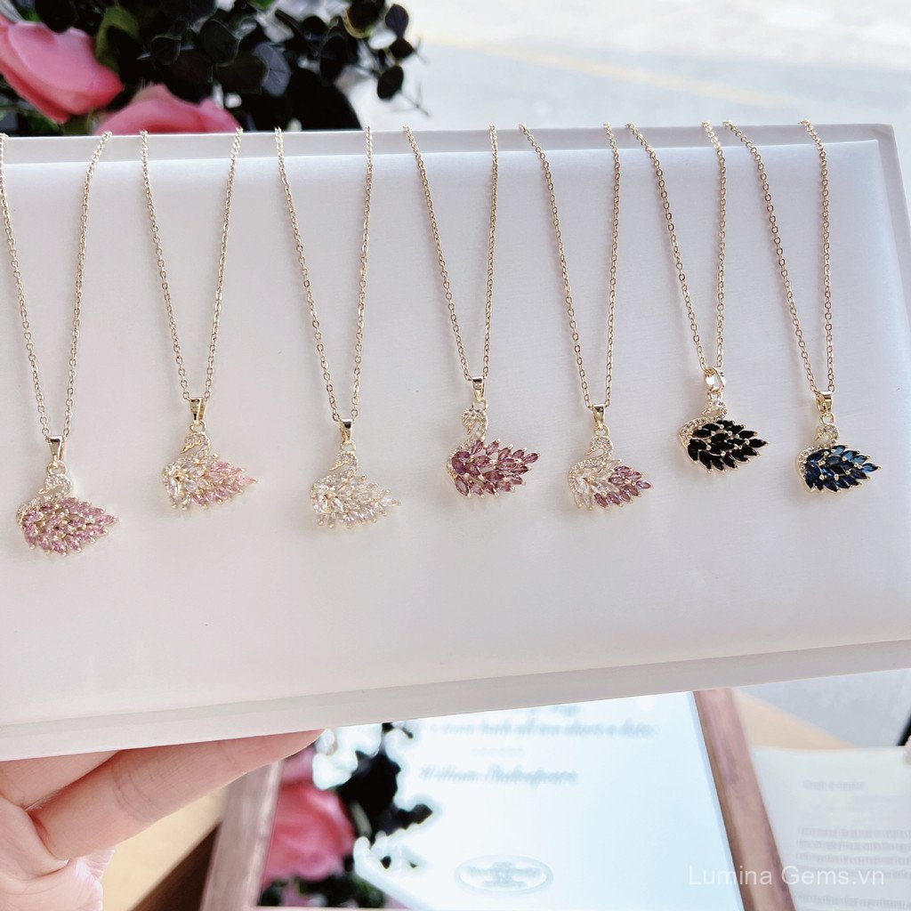 Thiên Nga Mặt Dây Chuyền Vòng Cổ Nữ Thời Trang Niche ins Hợp Thời Trang Influencer Cùng Phong Cách Mori Phong Cách Thép Titan Xương Đòn Dây Xích Niche Thiết Kế Trăm