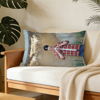 Vỏ gối hình chữ nhật bằng Polyester in một mặt Byeon Woo Seok, Vỏ đệm ghế Sofa ô tô, Vỏ gối trang trí nhà cửa (không lõi).