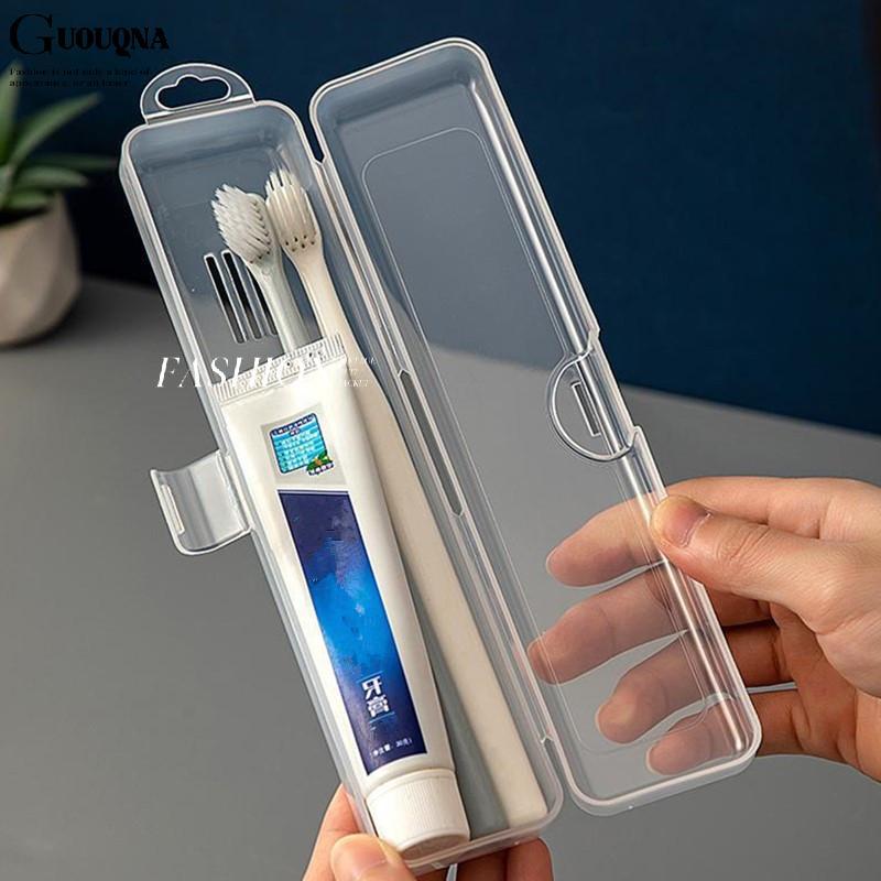 GUOUQNA Hộp đựng bàn chải đánh răng di động Hộp đựng bàn chải đánh răng du lịch bằng nhựa Hộp đựng bàn chải đánh răng trong suốt Người tổ chức Du lịch Phụ kiện thiết thực BASL