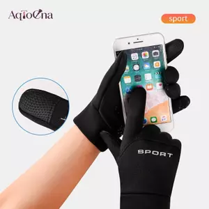 AqToCna Mùa Đông Thể Thao Ngoài Trời Chạy Bộ Găng Tay Màn Hình Cảm Ứng Ấm Áp Tập Gym Thể Dục Găng Tay Full Ngón Cho Nam Găng Tay Ma Thuật AqToCna