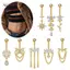 AqToCna Đơn Giản Bụng Nút Nhẫn Thép Không Gỉ Bướm Rốn Xuyên Barbell Cho Nữ Thời Trang Bụng Nhẫn Gợi Cảm Cơ Thể Trang Sức AqToCna