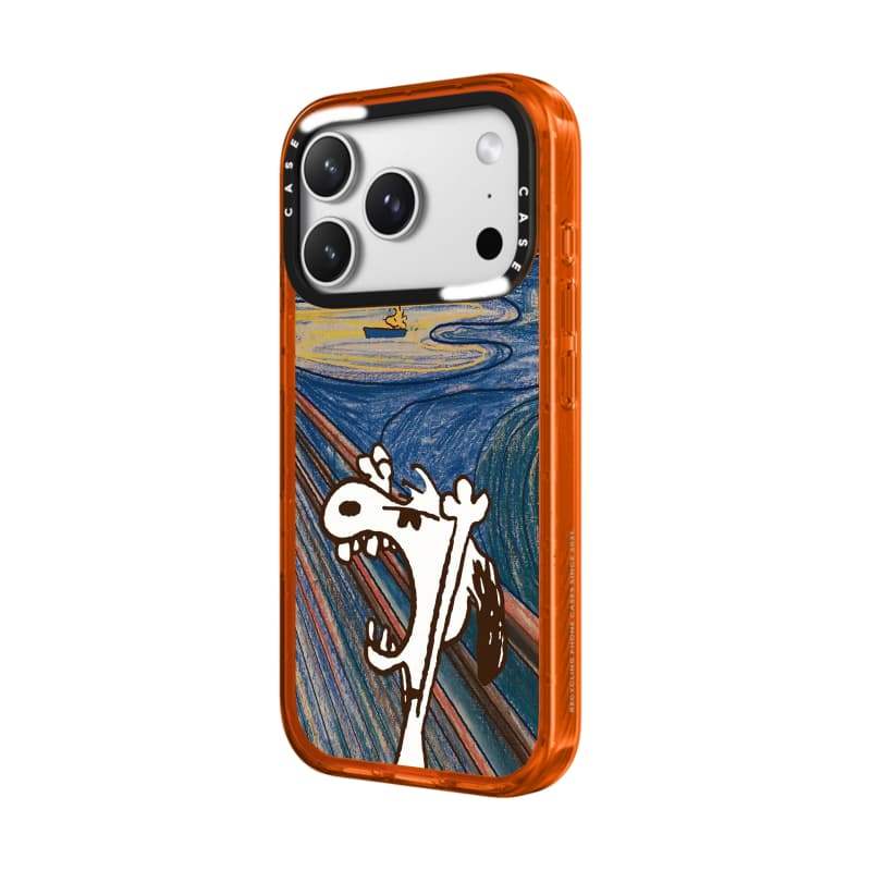CASECASE X Snoopy giận dữ Cam / Đỏ / Perri Bộ sưu tập kẹo tím Màu sắc trong suốt Cứng hút từ tính Vỏ tác động cho Apple IPhone 13 14 15 16 17Pro Max Plus Có hộp