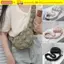 Túi Messenger CORALTIDE, Túi Đeo Vai Quilted Xếp Ly Bong Bóng, Túi Mua Sắm Màu Mây Thời Trang Nữ Bé Gái