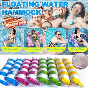 < WHPHous-t > Ghế ngủ nổi bơm hơi Hammo nước dành cho người lớn Lưới Lounger Bể bơi Phao ngoài trời Hồ bãi biển Thiết bị thư giãn mùa hè Đẹp