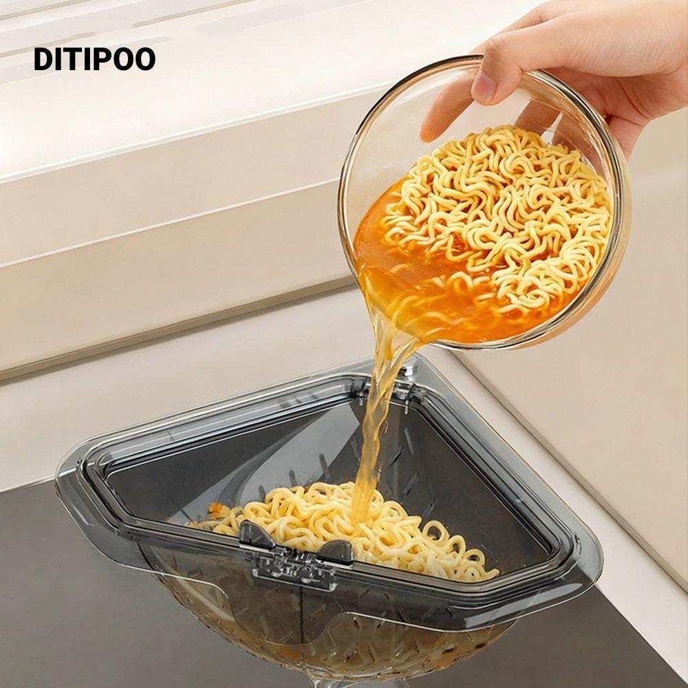 Giỏ thoát nước bồn rửa DITIPOO, Bộ lọc chống rò rỉ riêng biệt Bộ lọc bồn rửa nhà bếp nhanh chóng, từ tính đa chức năng có thể tháo rời Nắp dưới có thể mở được Giỏ lọc chất thải thực phẩm