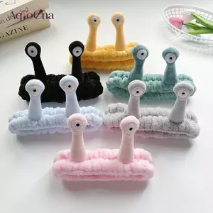AqToCna Tai Động Vật Với Bóng Lông Tơ Mềm Mại Lông Cừu San Hô Dây Co Giãn Dành Cho Nữ Trang Điểm Rửa Mặt Chăm Sóc Da Mỹ Phẩm AqToCna
