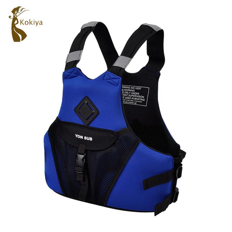 Áo phao phản quang Áo Vest dành cho người lớn có thể điều chỉnh phao hỗ trợ cho công viên nước Thuyền Kayak Lướt thuyền buồm