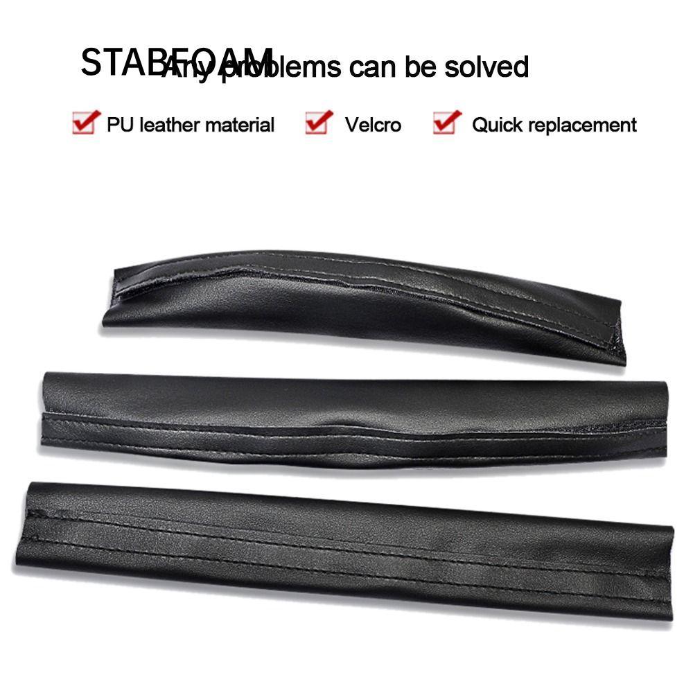 STABFOAM Bịt Tai Da PU Đa Năng, Đệm Chùm Tai Nghe Mềm Bảo Vệ Đầu Tai Nghe
