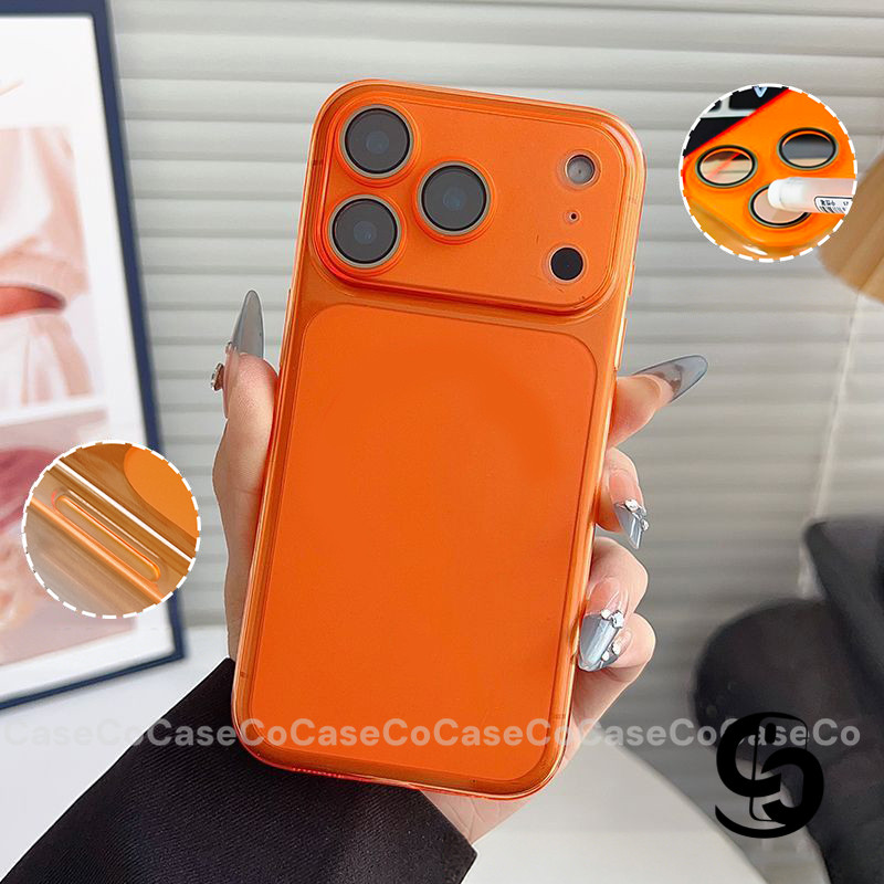 Ốp Lưng Cho IPhone 17 16 15 13 11 12 14 Pro Max 16 14 15 Plus 17air Ốp bảo vệ ống kính siêu mỏng, mờ, sáng đẹp.