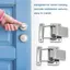 Belleshopp Chốt Chốt Bấm 2 Chiếc Tủ Phần Cứng Bằng Thép Không Gỉ Vỏ Lò Xo Bắt Chuyển Đổi