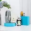 HFTOY Hemu Búp bê làm tổ Nga Búp bê làm tổ voi bằng gỗ 5 lớp Đồ chơi trẻ em Đồ thủ công bằng gỗ Đồ trang trí máy tính để bàn tại nhà ~