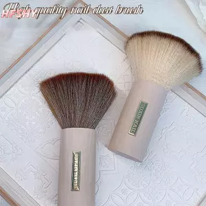 Bàn chải bụi móng tay tròn HFSHY Kích thước lớn Loại bỏ bụi móng tay Bàn chải Acrylic UV Gel Ba Lan Công cụ làm sạch bột Phụ kiện làm móng tay VN