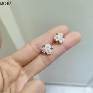 Misa 1 / 4 Cặp Hoa Ngọt Ngào Bướm Bông Tai Dành Cho Nữ Bé Gái Dễ Thương Mini Nhựa Bông Tai Dự Tiệc Thời Trang Phụ Kiện Trang Sức Quà Tặng Đẹp