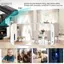 Guansfs Bộ camera lùi guansfs Hệ thống dẫn hướng móc lùi 150° Góc rộng chống thấm nước Tầm nhìn ban đêm cho ô tô RV Xe tải Trailer Người cắm trại tại nhà