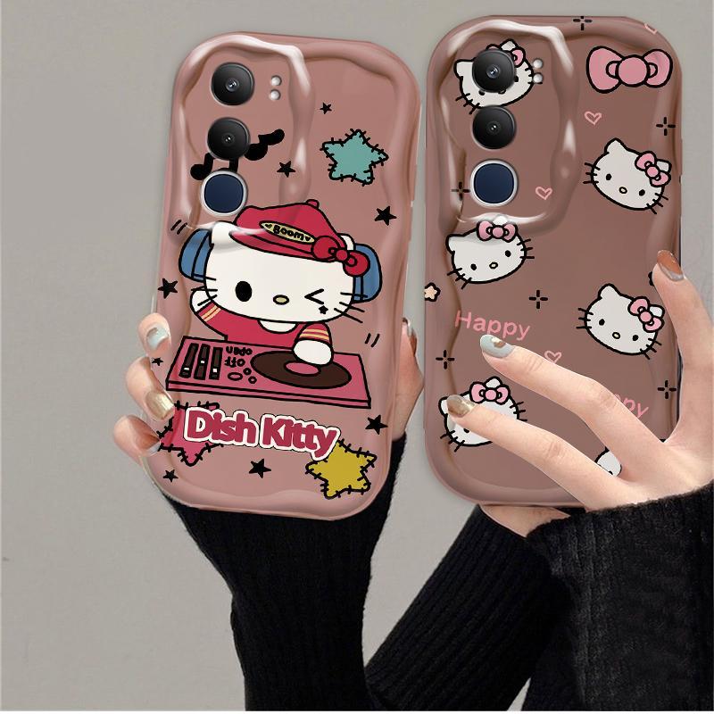 Thích hợp cho điện thoại thông minh VIVO Y19S Pro Y29 3D TPU mềm Music Kitty Vỏ điện thoại chống sốc