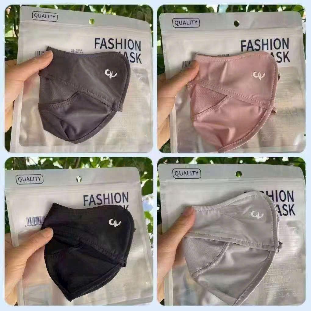 Khẩu Trang Vải Thun Lạnh Cao Cấp Không Gọng Chống Nắng Kháng UV Thoáng Khí Mềm Mịn Co Giãn Ôm Mặt Unisex - A.K HOME