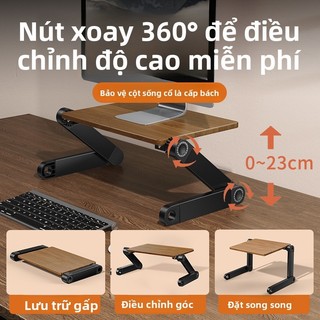 [VINZEO] Kệ Nâng Màn Hình Máy Tính Gỗ Thật Cao Cấp - Bảo Hành 1 Đổi 1 - Điều Chỉnh Độ Cao, Gập Gọn Thông Minh