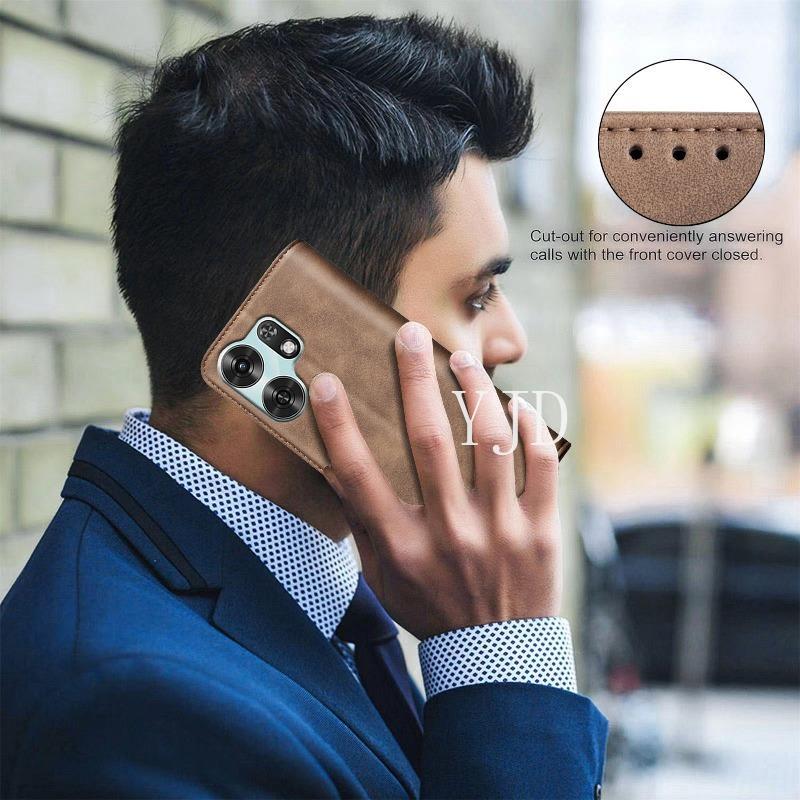 YJD Ốp Lưng Cho Honor 500 Smart X6D Màu Trơn Họa Tiết Cao Bồi Da Khe Cắm Thẻ Vô Hình Khóa Từ Tính Chống Rơi Vỏ Điện Thoại